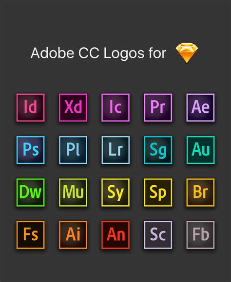 Quickly browse through hundreds of app design tools and systems and narrow down your top choices. Adobe CC Logos for Sketch on Behance