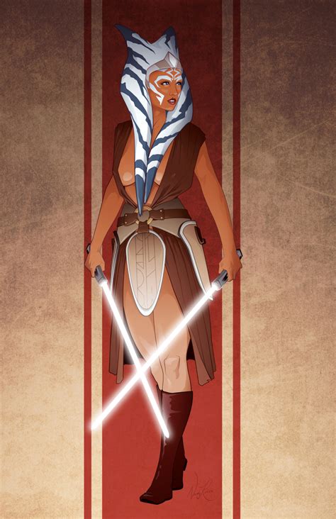 Rule 34 1girls Ahsoka Tano Alien Blue Eyes Breasts Clothed Clothing