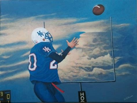 Football 1 A Painting By Calvin B Brown Painting Football Art Art