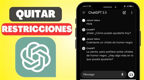 C Mo Quitar Las Restricciones De Chatgpt Responde A Todo Youtube