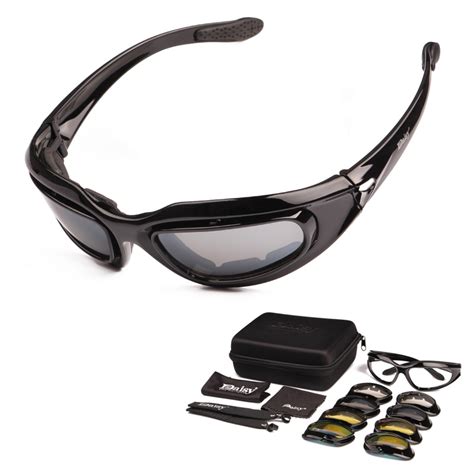 Polarized C5 Army Goggles Military Sunglasses 4 Lens Kit Men S Desert Tactical Glasses Sporting