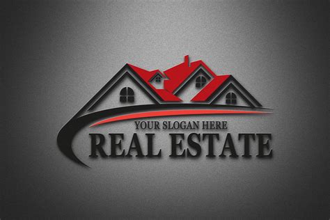 Modern Real Estate Logo Design psd Template - GraphicsFamily