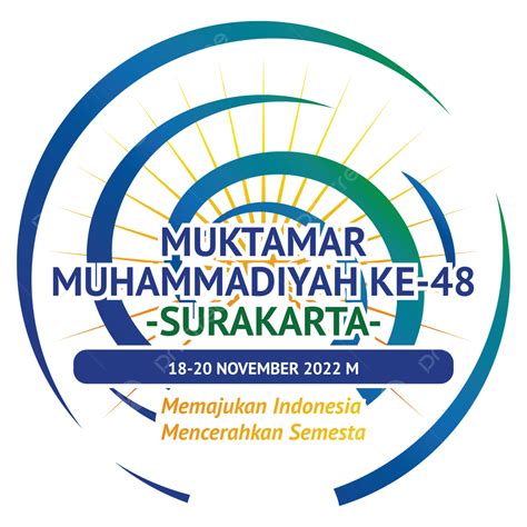 Logo Of The 48th Muhammadiyah And Aisyiyah Congress In Surakarta Hd Image Twibbon Muhammadiyah