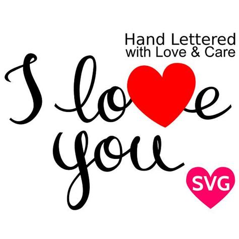 Valentines Day I Love You Svg File For Cricut And Etsy Cricut