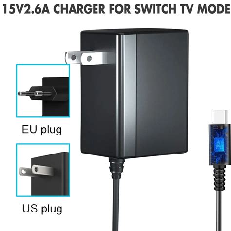 Eu And Us Plug 15v Ac Adapter Charger 26a For Nintendo Switch Oled Game