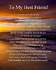 Letter To Best Friend / Friendship Sign Best Friend Plaque Gift Shabby ...