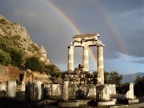 The Ancient Oracle Of Delphi Greece
