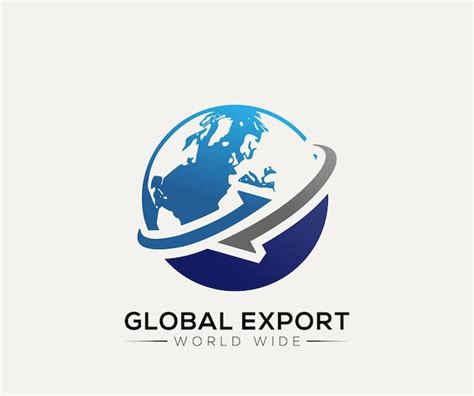Premium Vector Global Export Import Logo Design Template Illustration