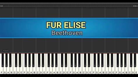 Fur Elise Piano Tutorial Beethoven Youtube