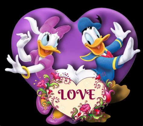 Disney Valentines Day Sticker Donald And Daisy Duck Disney