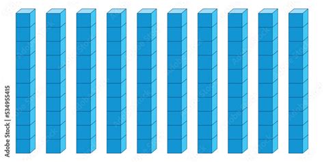 Dienes Tens Blocks Base Ten Counting Place Value With Base Ten Blocks