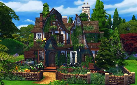 Sims 4 Creations Witch Cottage ♥ No Cc Download