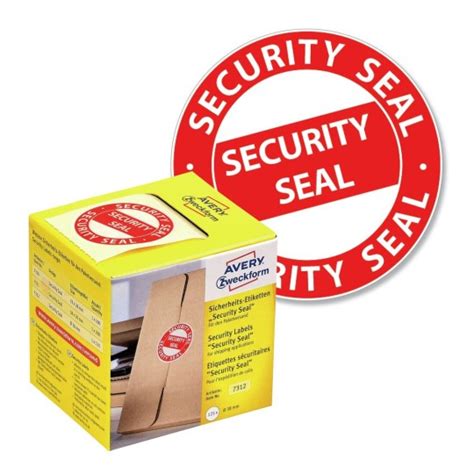 Seal Labels Sealing And Security Avery