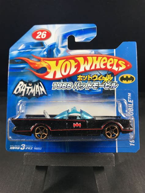 2009 hot wheels 1966 batman classic tv series batmobile on japanese short card batmobile toy