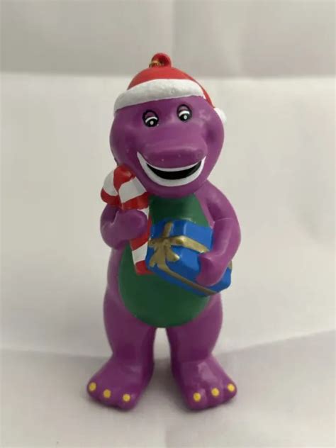 Barney The Dinosaur Candy Cane With Hat Christmas Ornament Kurt Adler