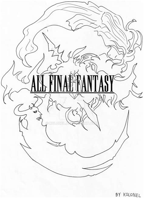 All Final Fantasy Logo Draft By K0l0nel On Deviantart