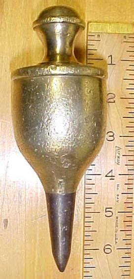 Plumb Bob Antique Brass 42 Ounce Large Antique Tools Old Tools Antiques