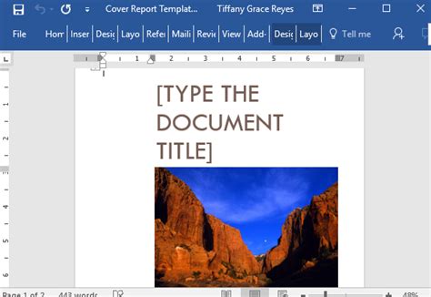 Microsoft Word Title Page Template Doctemplates
