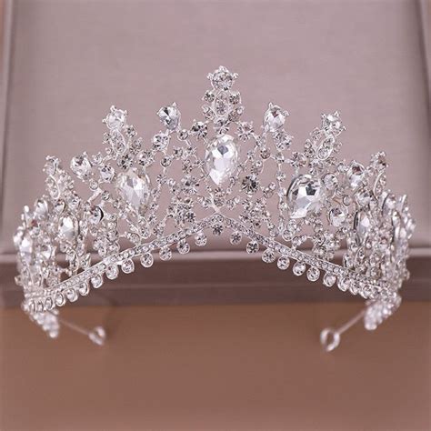 Mamojko Cubic Zircon Bride Tiara Zirconia Crown Cz Diadema Bridal Crown