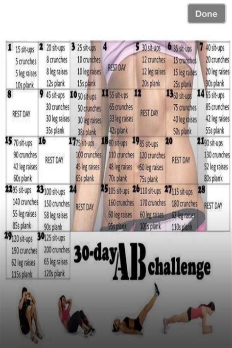 30 Day Ab Challenge 30 Day Ab Challenge Ab Challenge 30 Day Abs
