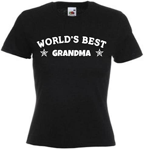 women s world s best grandma t shirt tee uk fashion