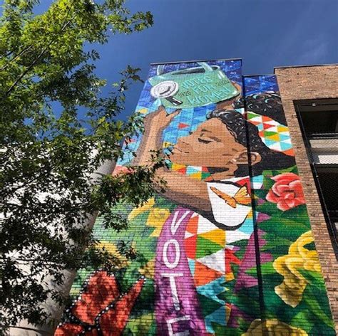 ‘this Girl Can Mural Celebrates 100 Years Of Voting Rights