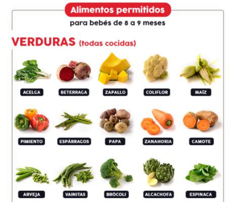A esta edad los patrones de alimentación varían, hay bebés que se rehúsan a que les den comida y solo quieren. Lista alimentos 8 a 9 meses - Club de bebés Noviembre 2017 ...