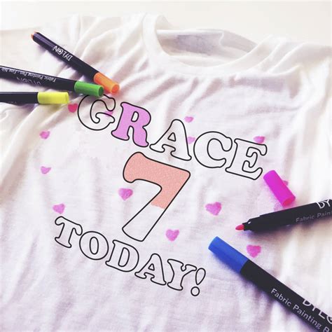 Personalised Childrens Make Your Own Birthday T Shirt By Sarah Hurley