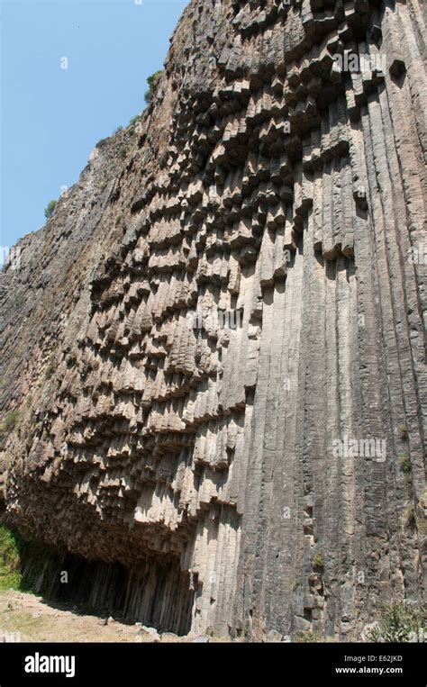 Interlocking Basalt Columns Garni Gorge Armenia Stock Photo Alamy