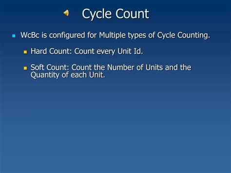 Ppt Cycle Count Powerpoint Presentation Free Download Id4874813