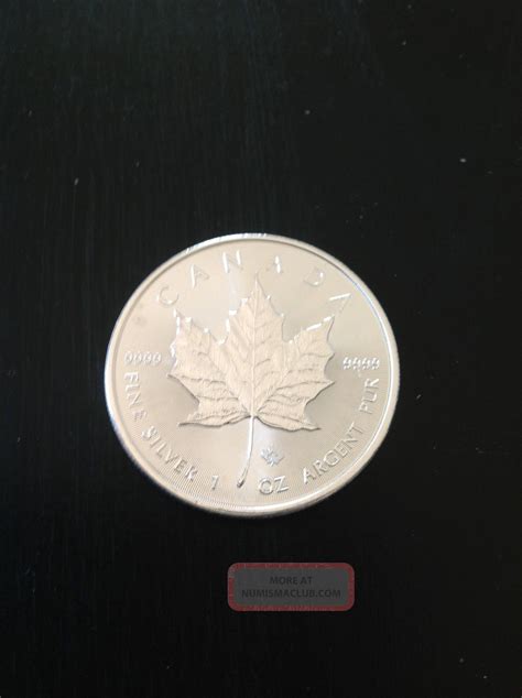 2014 Canadian Maple Leaf 1 Oz 999 Pure Silver Coin