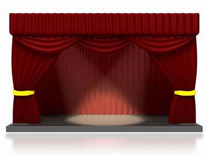 Stage Theatre Theater Clipart Spotlights Transparent Clip