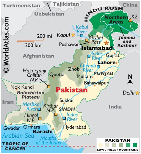 Geography Of Pakistan Landforms World Atlas