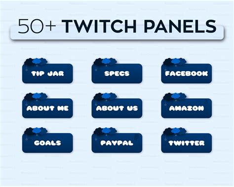 Simple Night Time With Stars Twitch Panels Da Rules Twitter Website