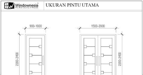 Ukuran Standar Kusen Pintu Dan Jendela Rumah Minimalis Berbagai Ukuran