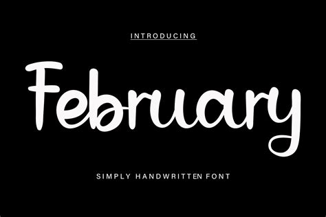 February Font By Etiktik99 · Creative Fabrica