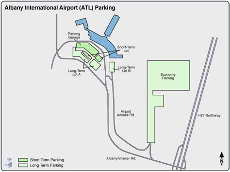 Albany Airport Parking Alb Airport Long Term Parking Rates And Map