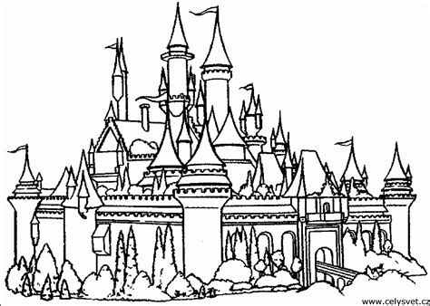 Free printable coloring pages and book for kids. Disney Castle Coloring Pages Printable - Coloring Home