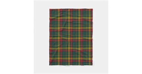 Buchanan Clan Tartan Plaid Fleece Blanket Zazzle