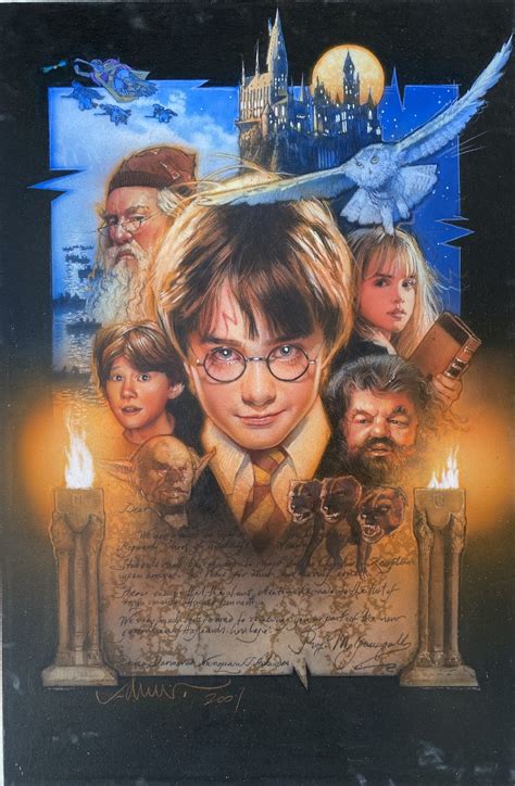 Drew Struzan Harry Potter And The Philosophers Stone 2001 Movie