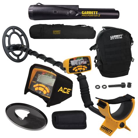 Garrett Ace 300 Metal Detector W Coil Pro Pointer Ii Daypack And Carr