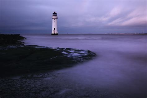 Wallpaper Sea Water Shore Reflection Sky Calm Evening Tower