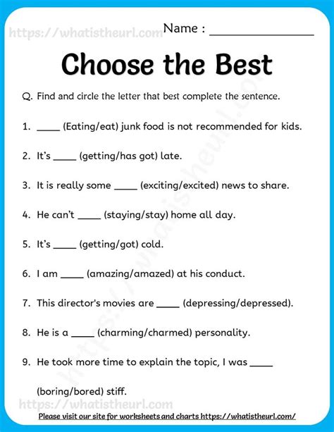 Choose The Right Word And Fill In The Blanks Words English Grammar
