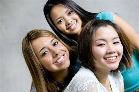 Portrait Of Three Teenage Girls Free Photo Download Freeimages