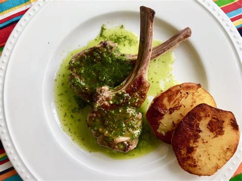 Quick Cook Easy Lamb Chops With An Herby Green Sauce Make A Stunning Dish