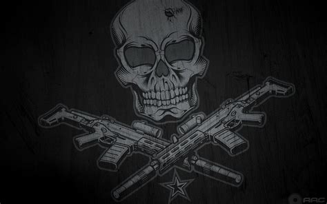 Skulls And Guns Wallpapers Wallpaper Cave 29930 Hot Sex Picture