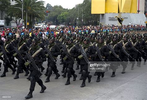 Mexican Army Special Forces Participate In A Military Parade To News