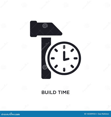 Build Time Isolated Icon Simple Element Illustration From General 1