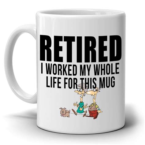 Retirement gifts for men 25. Funny Humorous Retirement Gifts for Men Retired I Worked ...