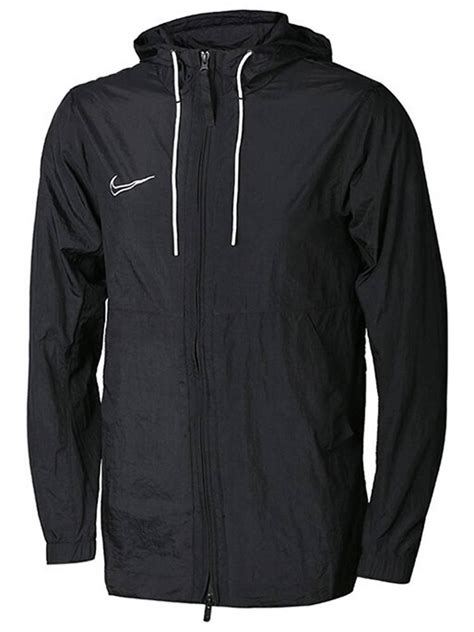 Nike Academy 19 Rain Jacket Black Wind And Water Resistant Golfbox